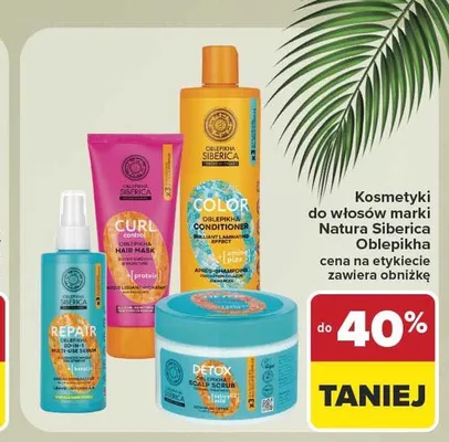 Maska do włosów Natura Siberica Oblepikha Curl Control promocja w Carrefour