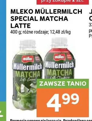 Napój mleczny Müllermilch Special Matcha Coco promocja w Stokrotka