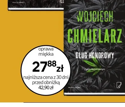 Książka Wojciech Chmielarz Dług honorowy promocja w Empik