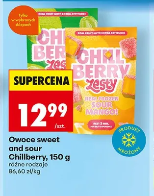 Owoce mrożone Chillberry wiśnia promocja w Biedronka