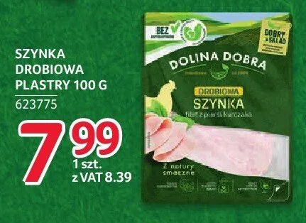 Szynka drobiowa w plastrach Dolina Dobra promocja w Selgros