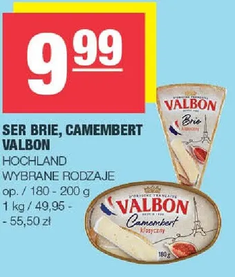 Ser Brie, Camembert Valbon promocja w SPAR