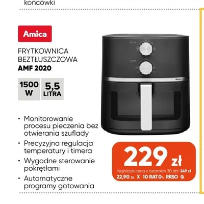 Frytkownica beztłuszczowa Amf 2020 Amica promocja w Max Elektro
