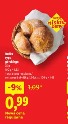 Bułka typu górskiego promocja w Lidl