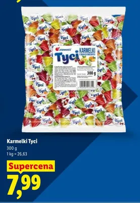 Karmelki Tyci Jedność promocja w Lidl