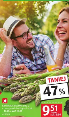 Szparagi zielone 500 g promocja w Selgros