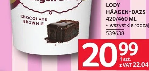 Lody Häagen-Dazs promocja w Selgros