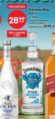 Wódka Biały Bocian Piórko 22% promocja w Żabka
