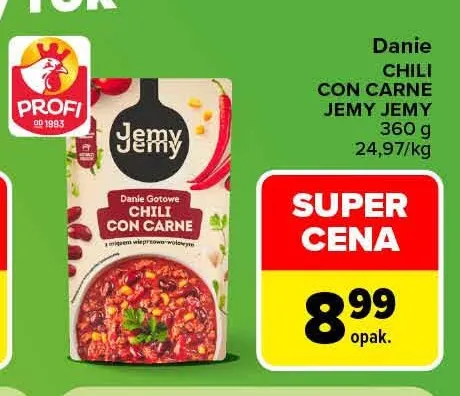 Danie chili con carne Jemy promocja w Carrefour Market