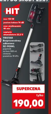 Bezprzewodowy odkurzacz SZ-1920KL Tristar promocja w Kaufland