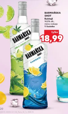 Koktajl Barmańska Shot Lime & Cannabis promocja w Kaufland