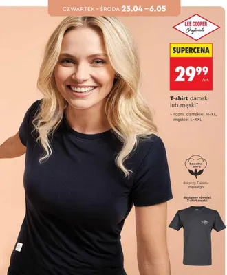 T-shirt damski lub męski promocja w Biedronka