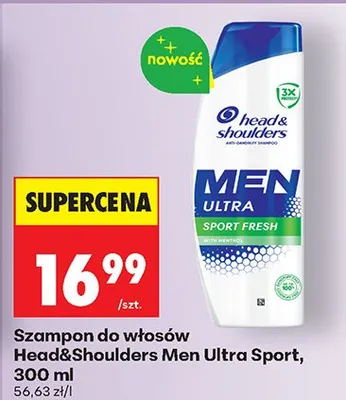 Szampon do włosów Men Ultra Sport promocja w Biedronka