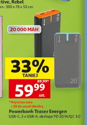 Powerbank Tracer Energen promocja w Auchan