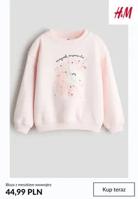 Bluza z meszkiem wewnątrz H & M promocja w H&M