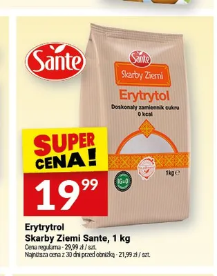 Erytrytol Sante Skarby Ziemi promocja w Twój Market