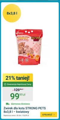 Żwirek dla kota Strong Pets kwiatowy 8-pak promocja w ERLI