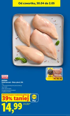 Filet z piersi kurczaka Rzeźnik Polski XXL promocja w Lidl