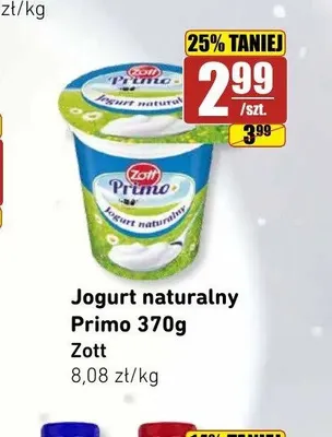 Jogurt naturalny Primo Zott promocja w API Market