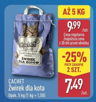 Żwirek dla kota ekologiczny Cat's best promocja w Aldi