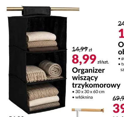 Organizer wiszący trzykomorowy promocja w Salony Agata