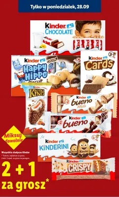 Czekolada Kinder Chocolate promocja w Lidl
