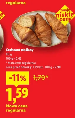 Croissant maślany promocja w Lidl