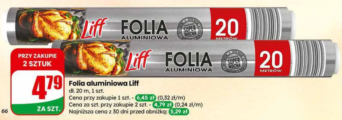 Folia aluminiowa Liff promocja w Dino
