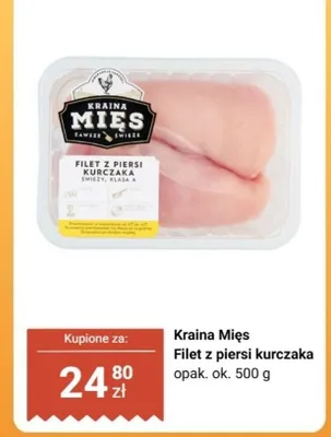 Filet z piersi kurczaka Kraina Mięs świeży klasa A promocja w Biedronka