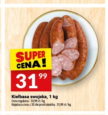 Kiełbasa swojska Białecki Wędzarnia promocja w Twój Market