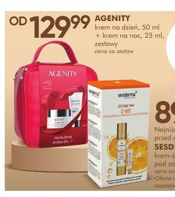 Zestaw krem na dzień 50ml + krem na noc 25ml AGENITY promocja w Super-Pharm