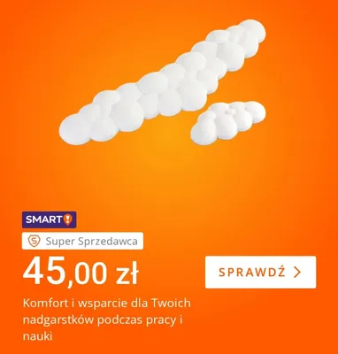 Podkładka pod nadgarstki chmurka promocja w Allegro