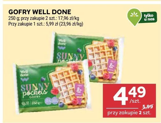 Gofry Well Done promocja w Stokrotka