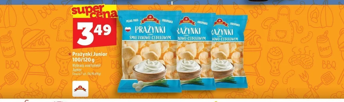 Prażynki Junior o smaku bekonowym promocja w TOPAZ