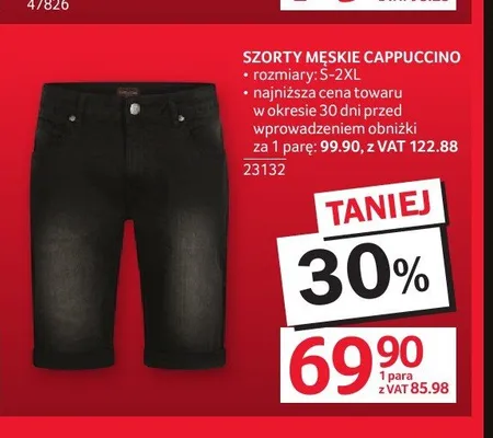 Szorty męskie CAPPUCCINO promocja w Selgros