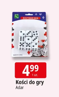 Kości do gry promocja w Leclerc