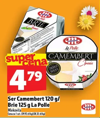 Ser Camembert 120 g / Brie 125 g La Polle promocja w TOPAZ
