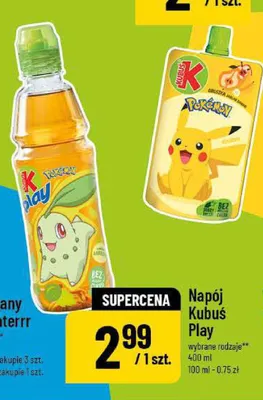 Napój Kubuś Play promocja w POLOmarket