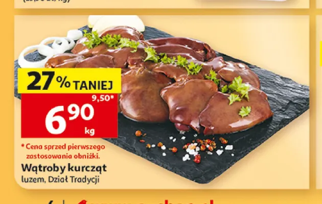 Wątroby kurcząt promocja w Auchan