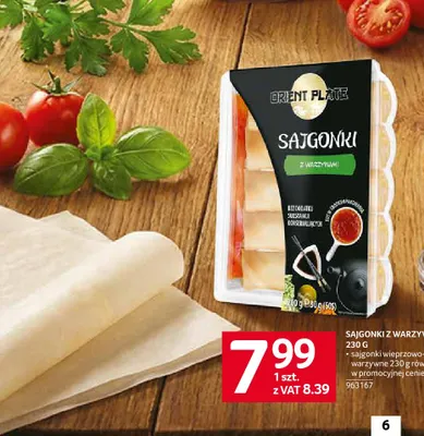 Sajgonki wieprzowo-warzywne Orient Plate promocja w Selgros