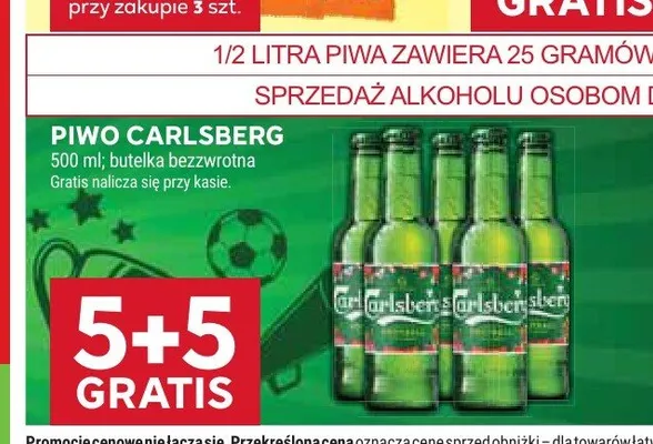 Piwo Carlsberg promocja w Stokrotka