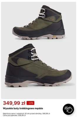 Wysokie buty trekkingowe męskie promocja w 4F