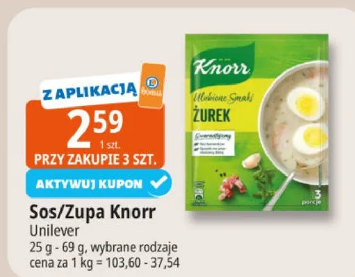 Sos/zupa promocja w Leclerc