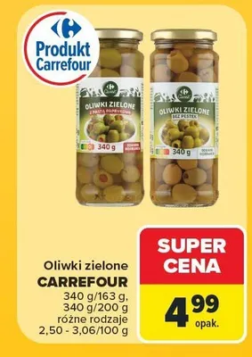 Oliwki zielone z pastą paprykową Carrefour Classic promocja w Carrefour Market