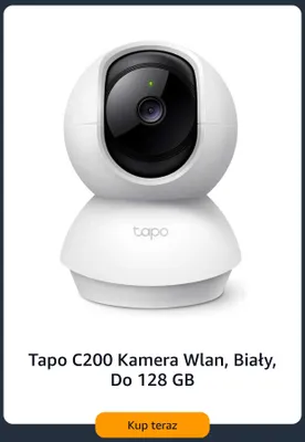 Kamera Wlan Tapo C200 biała do 128GB promocja w Amazon