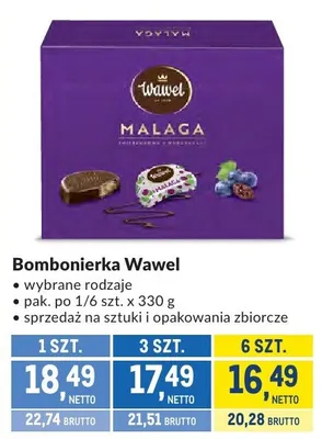 Bombonierka Wawel wybrane rodzaje promocja w Makro