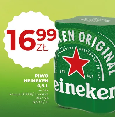 Piwo Heineken promocja w Duży Ben