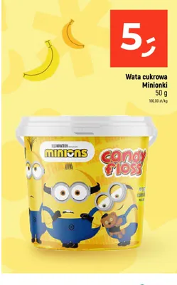 Wata cukrowa Minionki promocja w Dealz