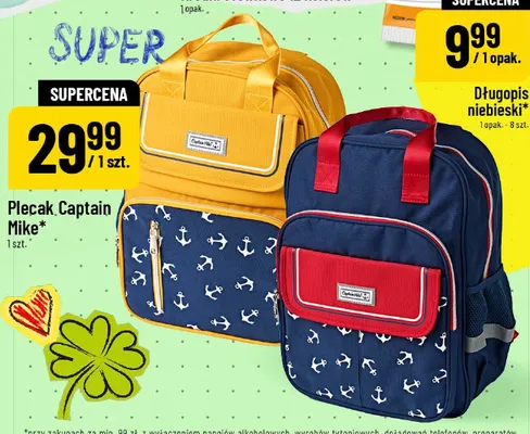 Plecak Captain Mike promocja w POLOmarket