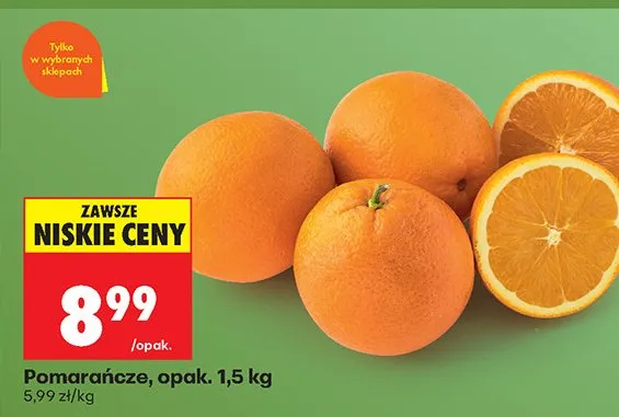 Pomarańcze bio promocja w Biedronka